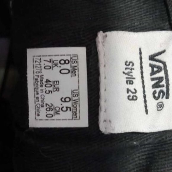 Cow Print Vans (Style 29) - Picture 4 of 4